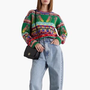 Stella McCartney Sweater IT 40 Keep In Touch Space Invaders Phone jacquard-knit